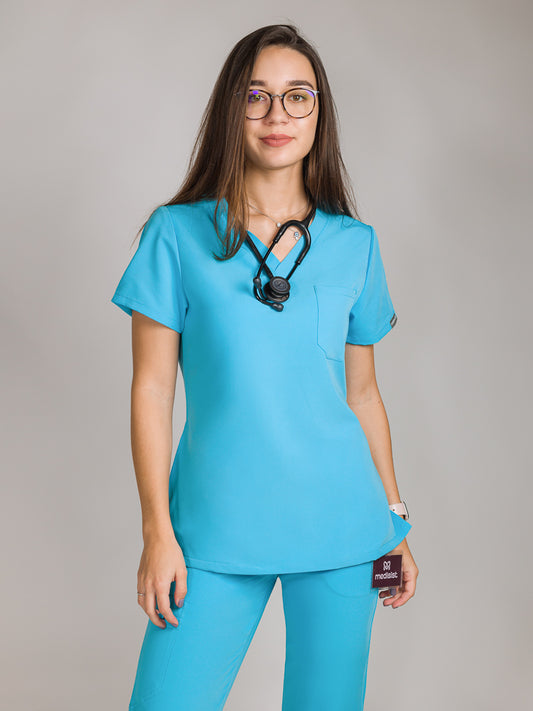 Bluză Costum Medical Kamalis Turquoise