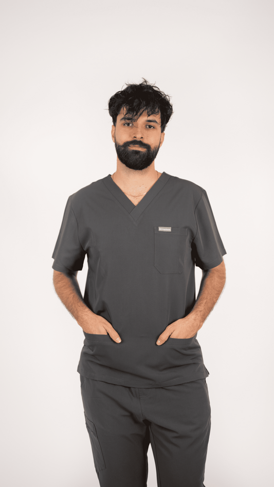 Bluză costum medical bărbați Marvin Grey