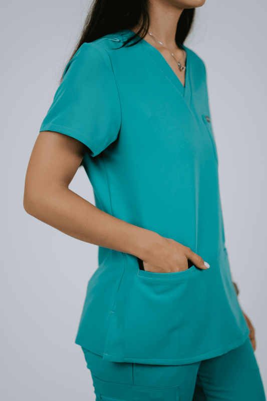 Bluză Costum Medical Ninetta Teal