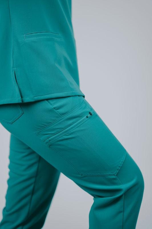 Pantaloni Costum Medical Ninetta Teal