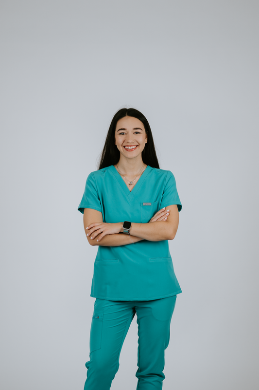 Bluză Costum Medical Ninetta Teal