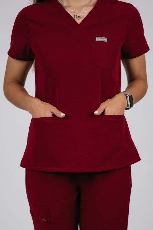 Costum Medical Ninetta Burgundy