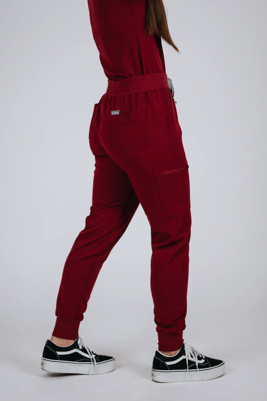 Pantaloni Costum Medical Ninetta Burgundy