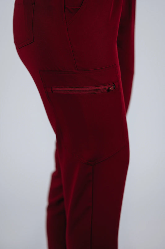 Pantaloni Costum Medical Ninetta Burgundy