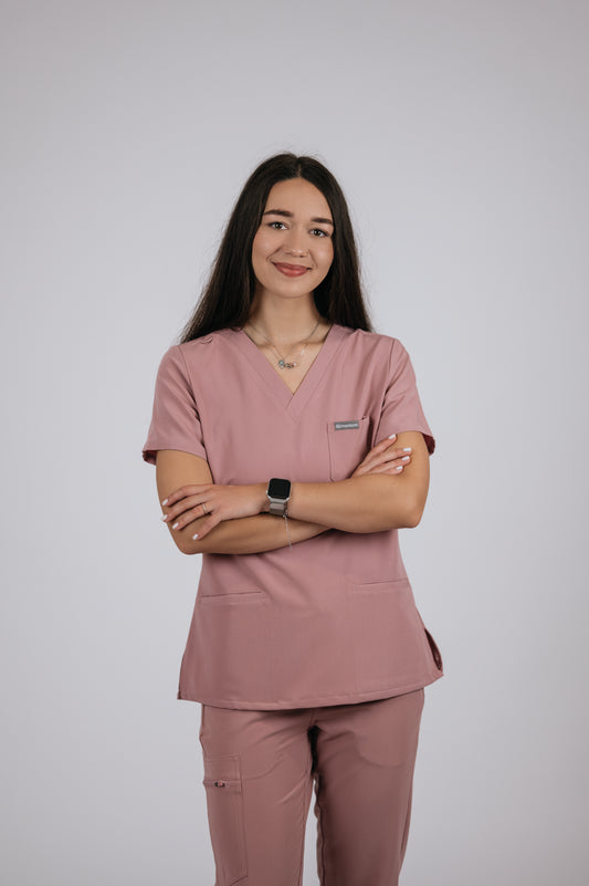 Costum Medical Ninetta Dusty Rose