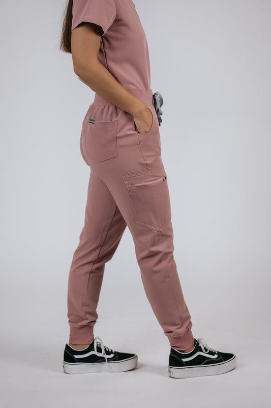 Pantaloni Costum Medical Ninetta Dusty Rose