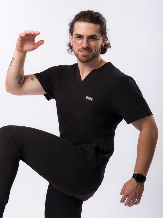 Bluză costum medical bărbați Marvin Black